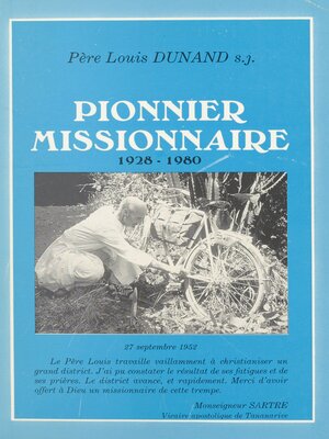 cover image of Pionnier missionnaire